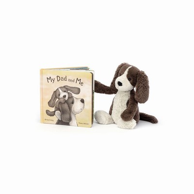 Jellycat My Dad and Me and Bashful Fudge Puppy Medium UK | 82364DEXS